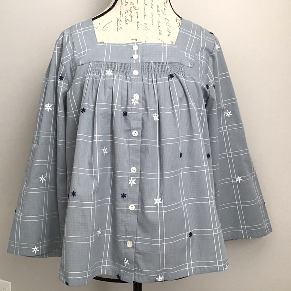 Madewell Embroidered Top Blouse New With Tag - Picture 4 of 8